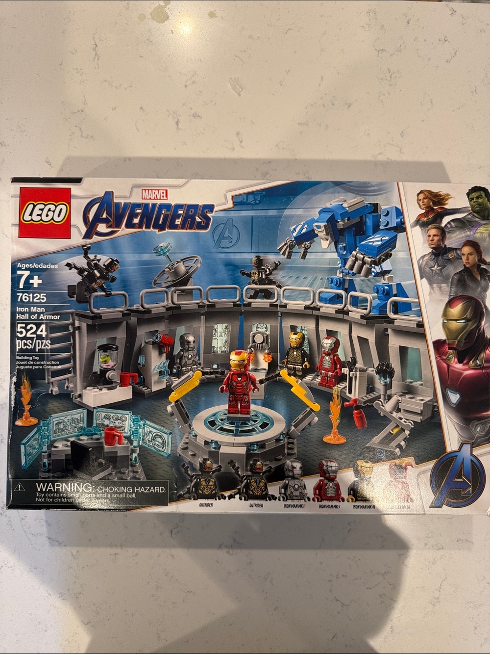 Lego Marvel Avengers Iron Man Hall of Armor Playset - Blue, Gray, Red, Gold